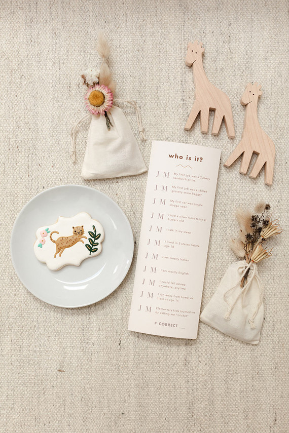 summer baby shower with dried florals