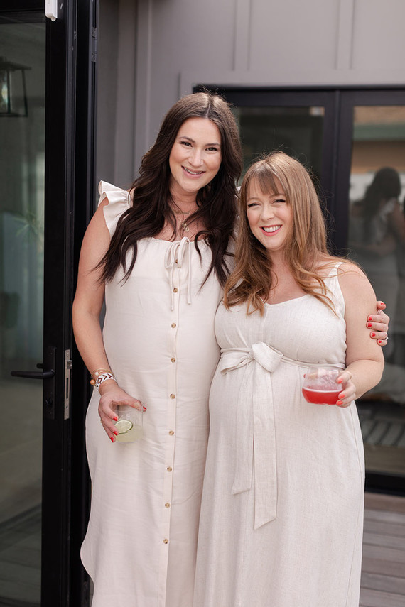 summer baby shower with dried florals