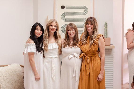 summer baby shower with dried florals