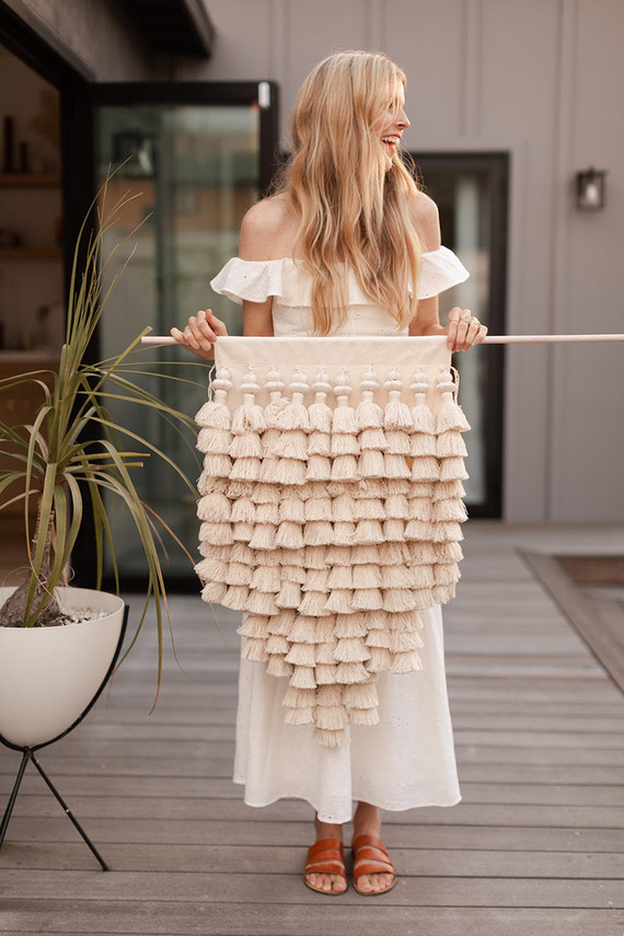 summer baby shower DIY wall hanging