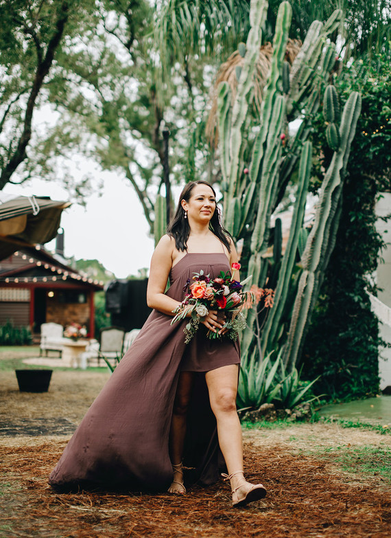 Jewel tone bridesmaids