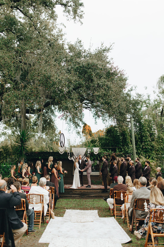 Jewel toned bohemian wedding