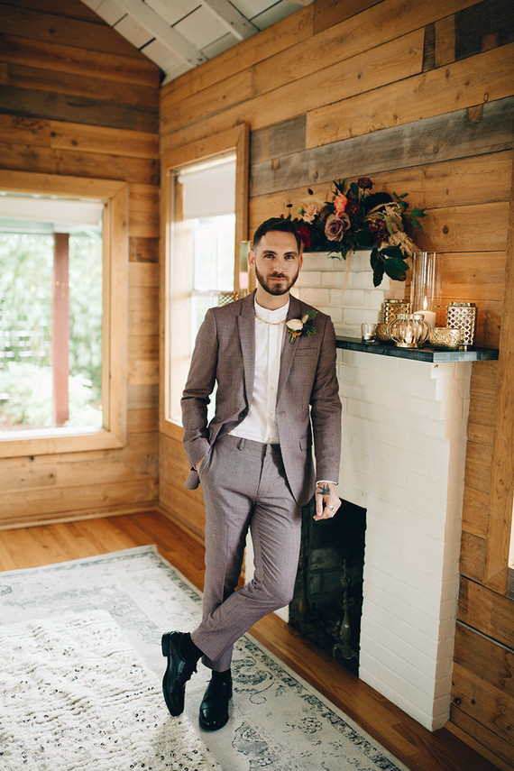 Jewel toned bohemian wedding