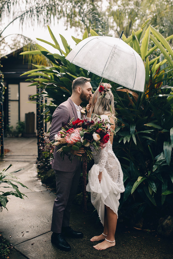 Jewel toned bohemian wedding