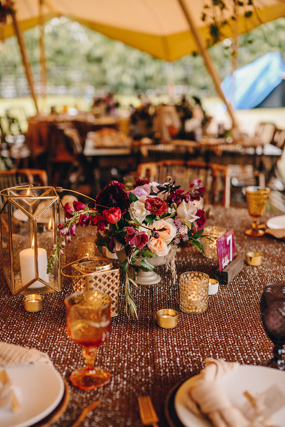 Boho wedding decor