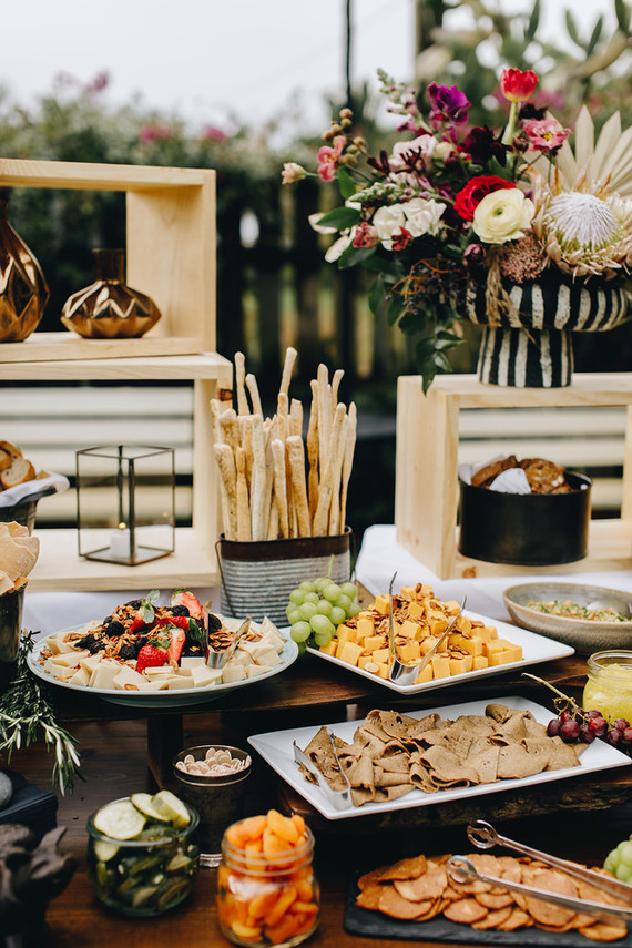 Jewel toned bohemian wedding