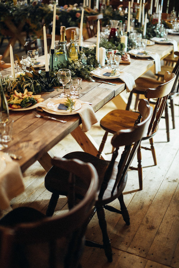 Rustic summer barn wedding