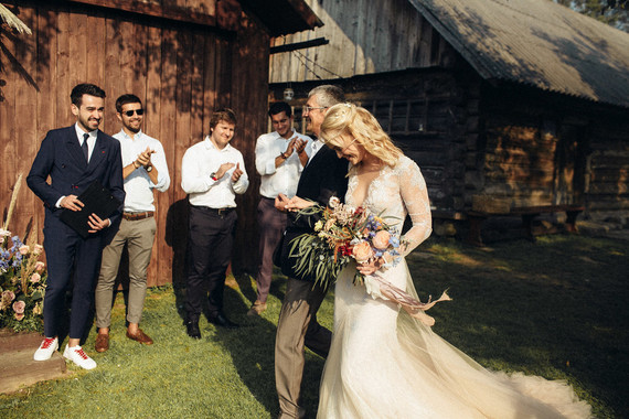 Rustic summer barn wedding