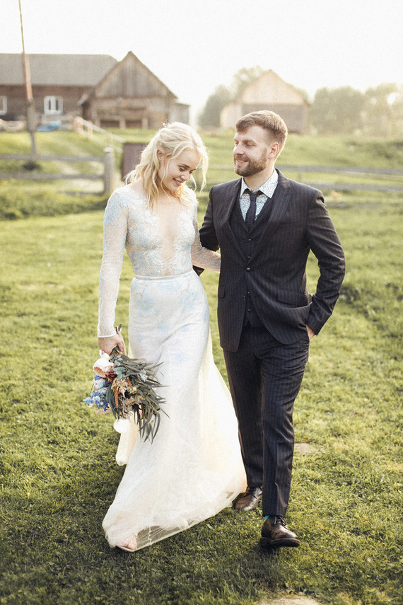 Custom wedding dress