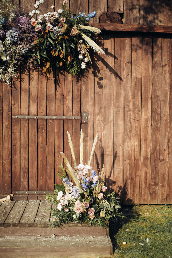 Rustic summer barn wedding Inspiration
