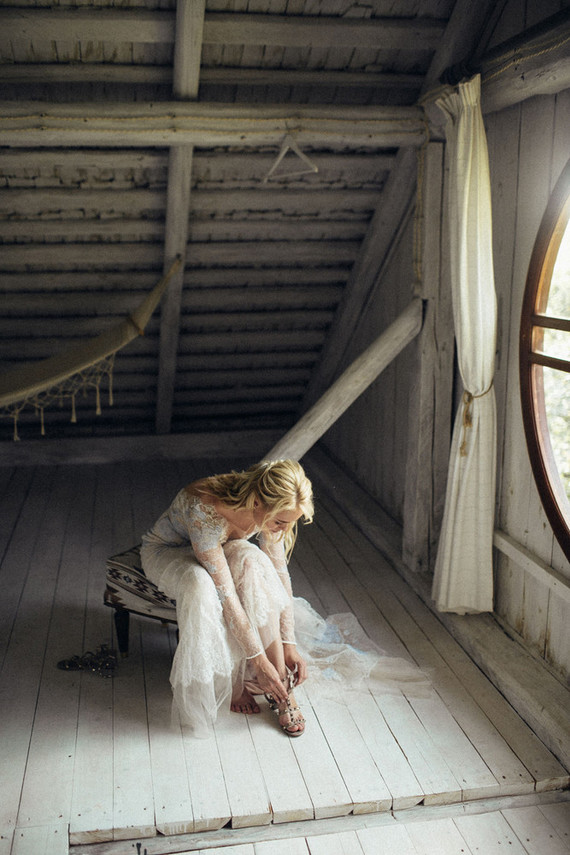 Custom wedding dress