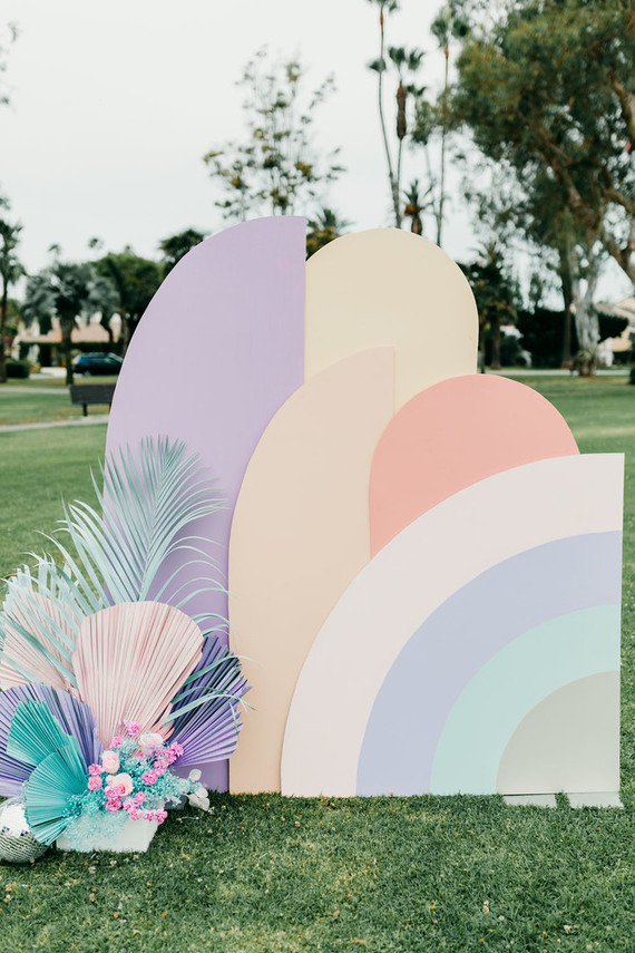 Pastel party backdrop Inspiration