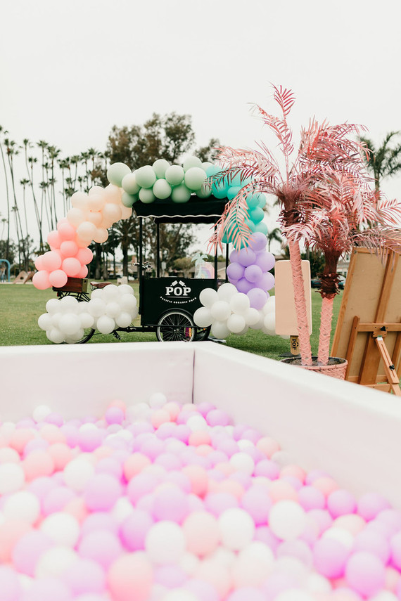 Rainbow pastel twin birthday party