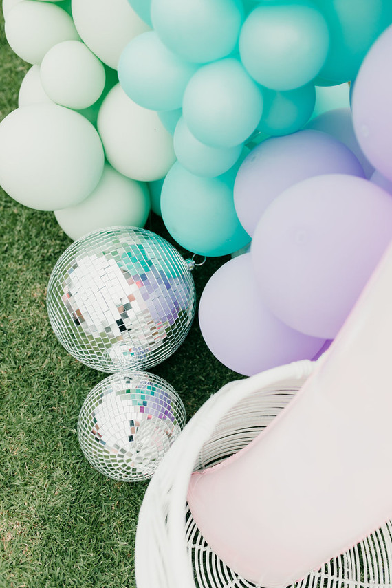 Rainbow pastel twin birthday party