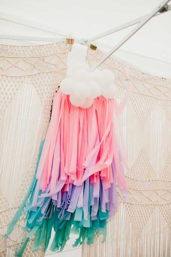 Rainbow pastel twin birthday party Inspiration