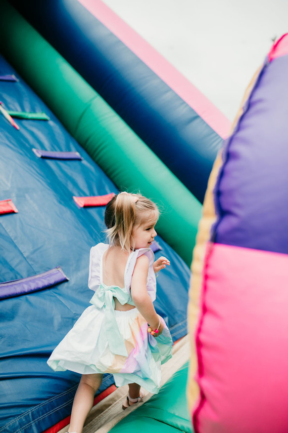 Rainbow pastel twin birthday party
