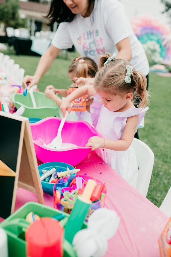 Rainbow pastel twin birthday party Inspiration