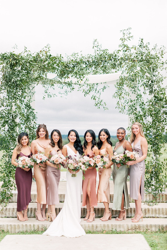 Bridesmaid slip dresses