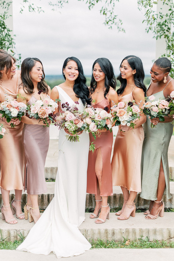 Bridesmaid slip dresses