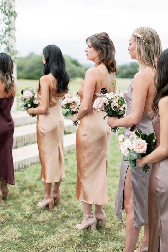 Bridesmaid slip dresses