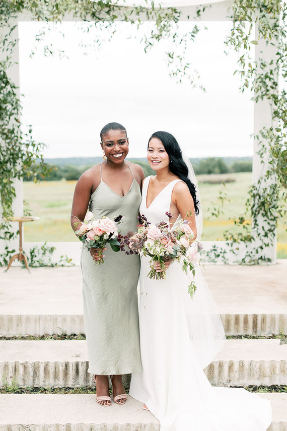 Bridesmaid slip dress