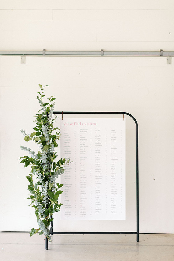 Seating chart idea Inspiration