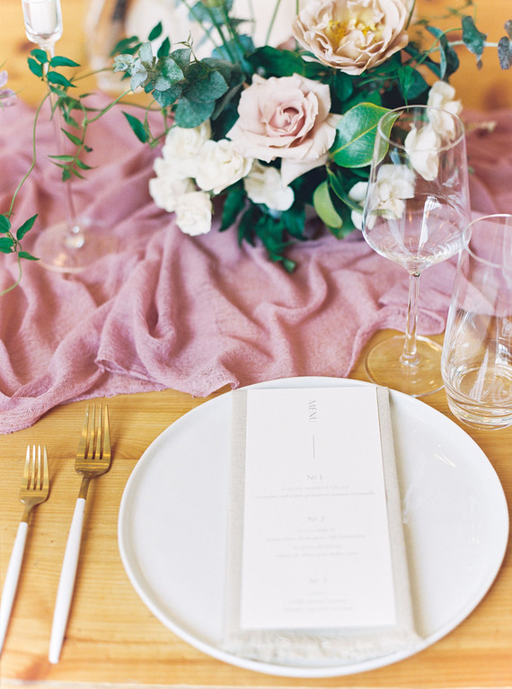 Dusty rose wedding