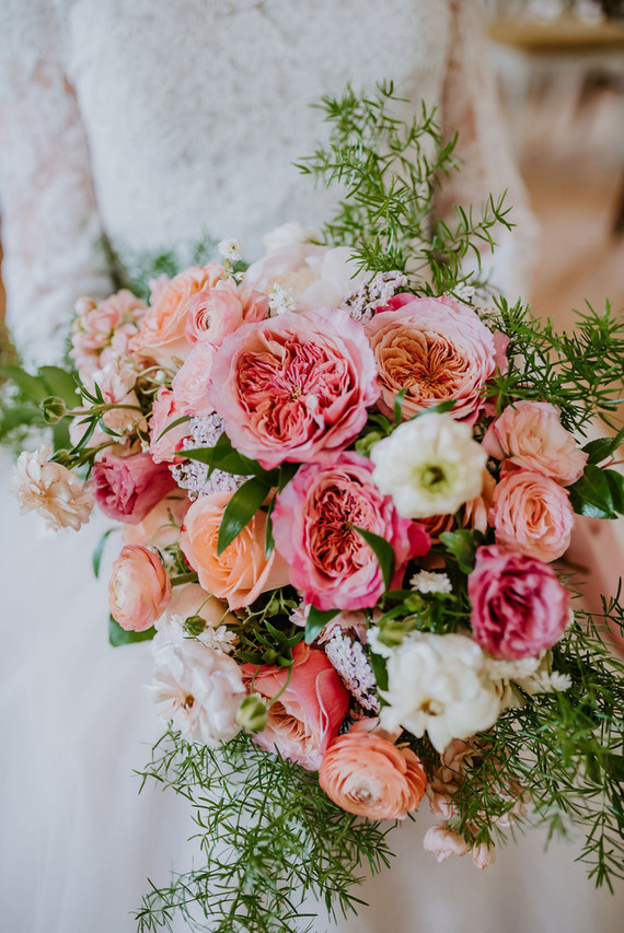 Spring bridal bouquet