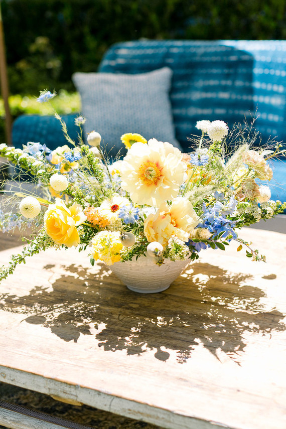 Yellow floral arrangement