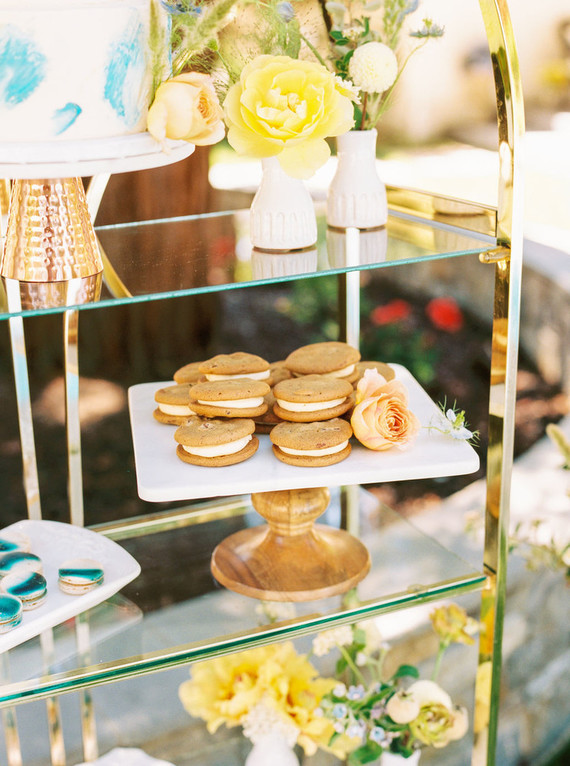 Blue + yellow celestial themed baby shower Inspiration