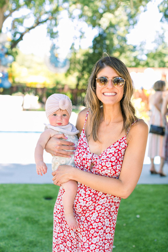 Blue + yellow celestial themed baby shower