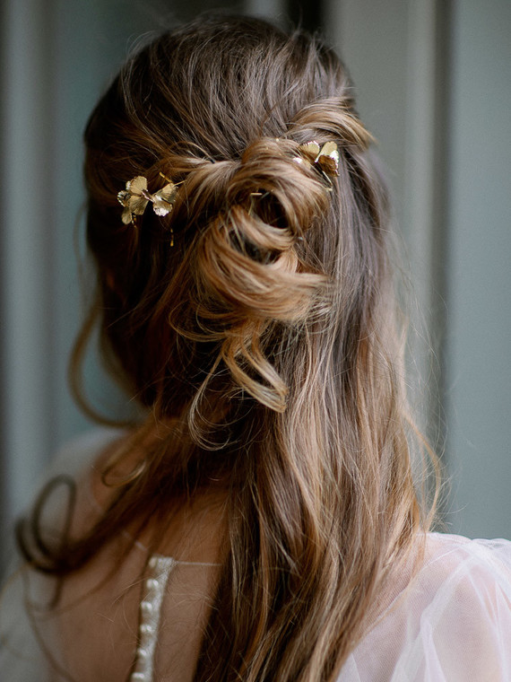 Romantic bridal hairstyle