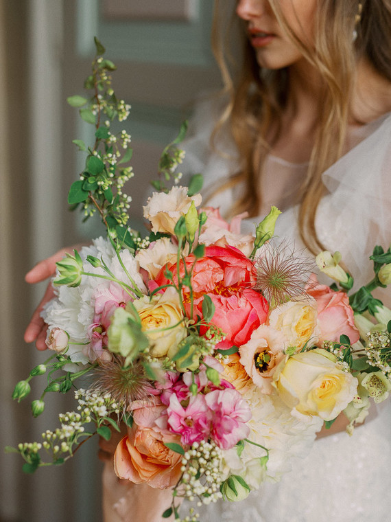 Spring bridal bouquet