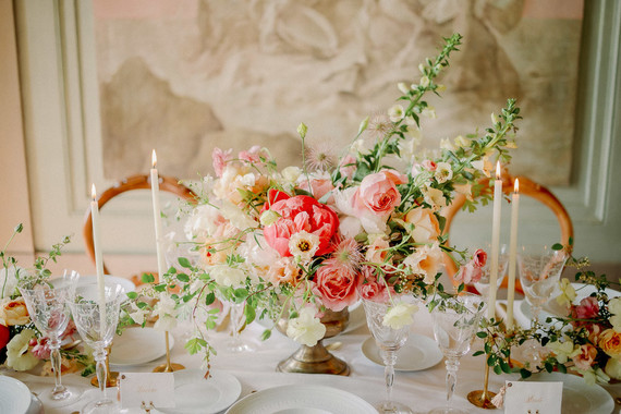 Peony centerpiece