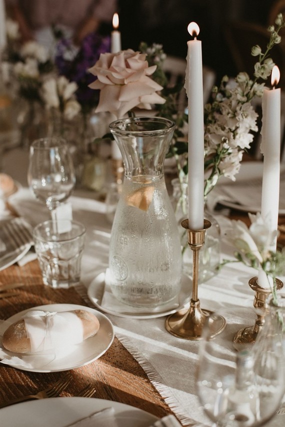 Vintage coastal wedding decor
