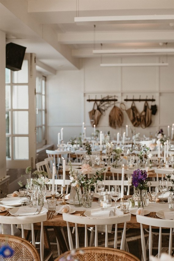 Vintage coastal wedding decor