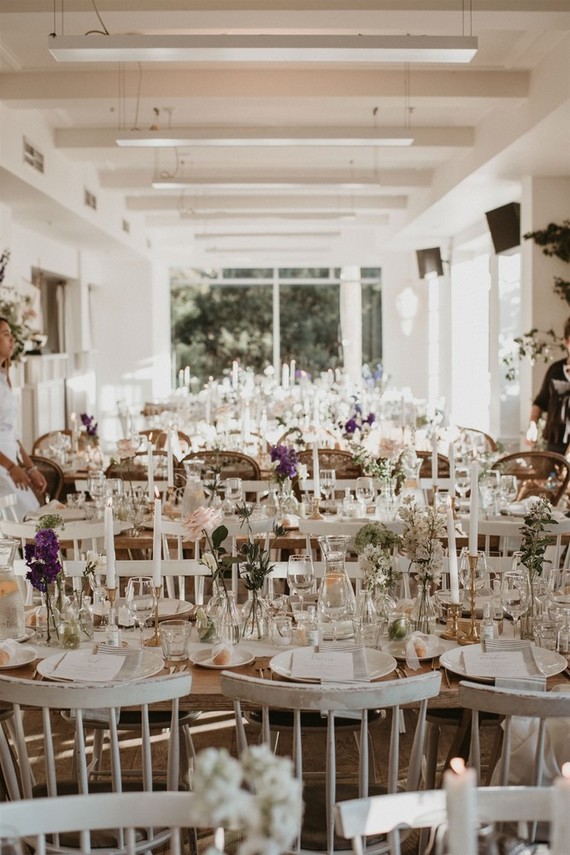 Vintage coastal wedding decor