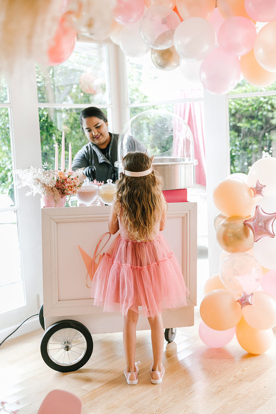 Pink + gold princess tea party 3rd birthday