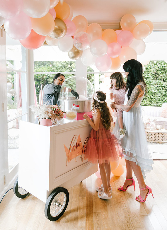 Pink + gold princess tea party 3rd birthday