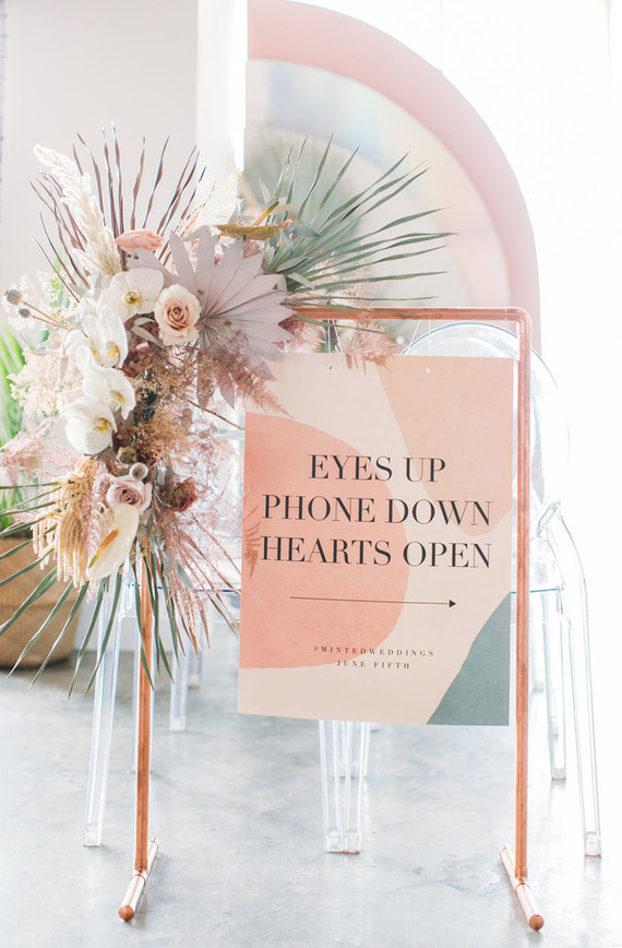 Modern wedding signage Inspiration