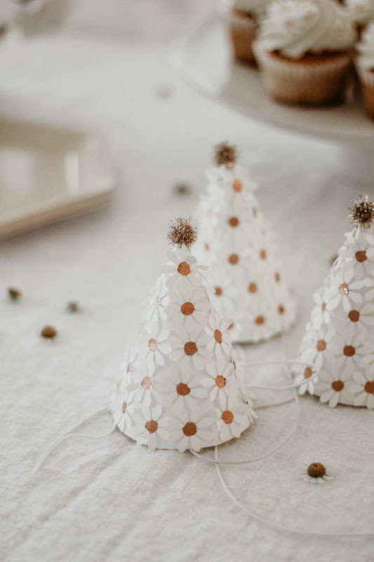 Daisy party hats