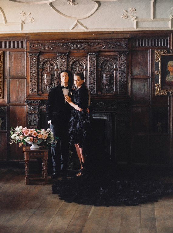 Black tie wedding fashion