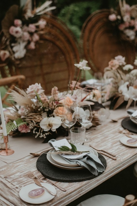 Wedding place setting