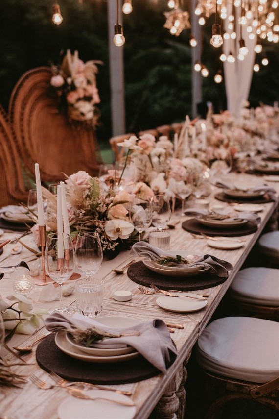 Boho tablescape ideas