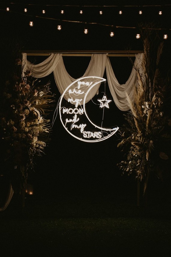 Wedding neon sign