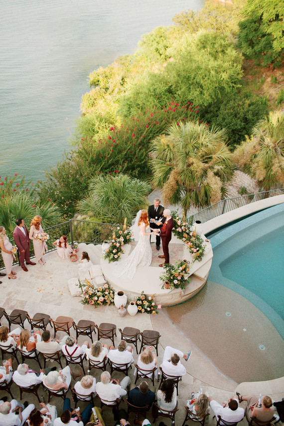 Intimate late summer backyard wedding in Austin Inspiration