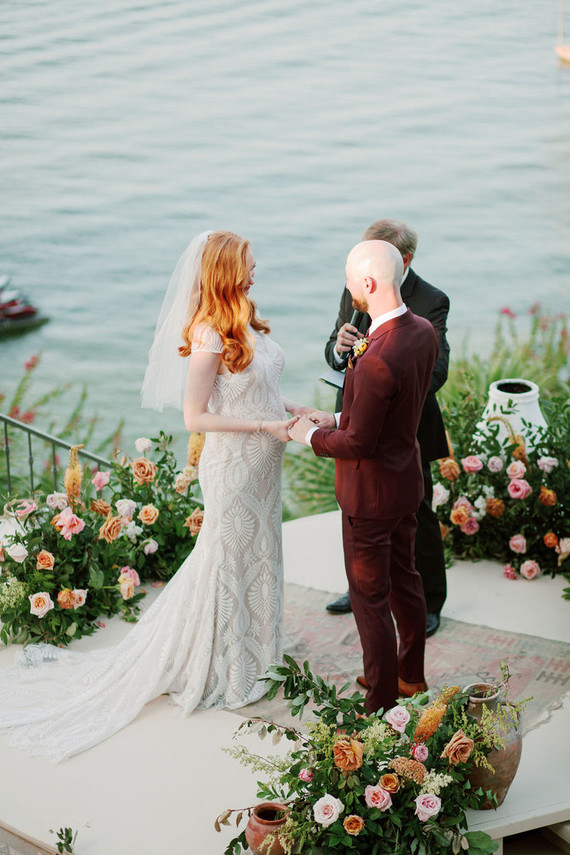 Intimate late summer backyard wedding in Austin