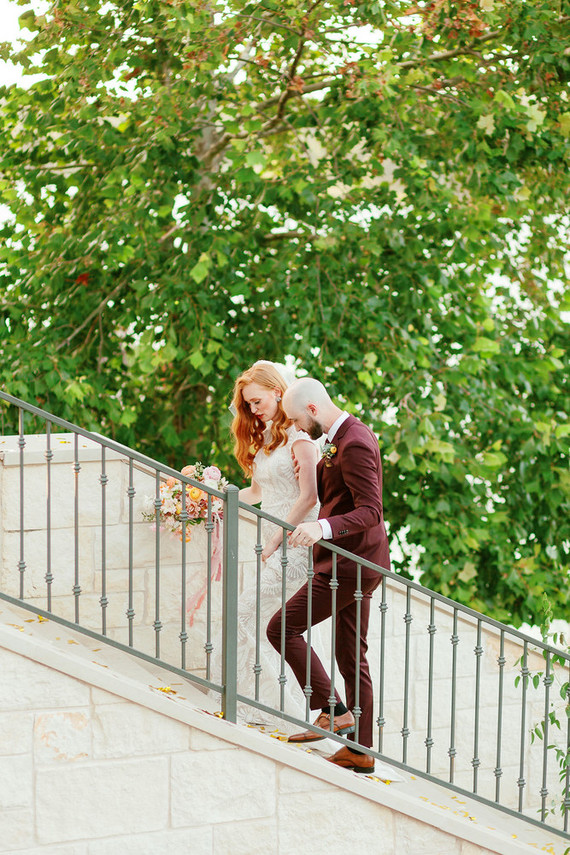 Intimate late summer backyard wedding in Austin