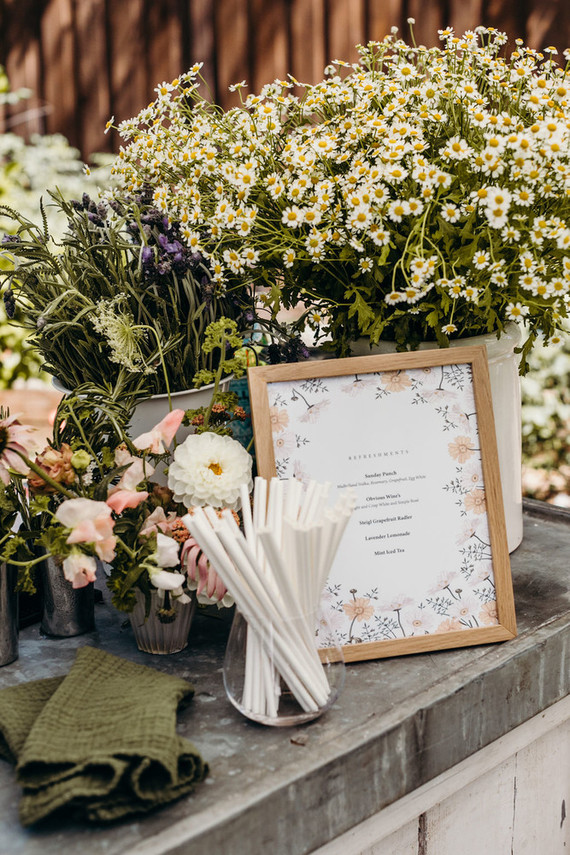 Flower market baby shower for Paige of Midland Shop