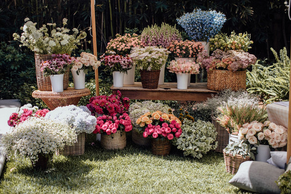 Flower market baby shower for Paige of Midland Shop